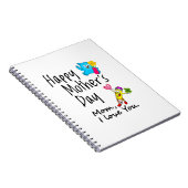 Fijne Moederdag. Mam, ik hou van je. Notitieboek (Rechterzijde)