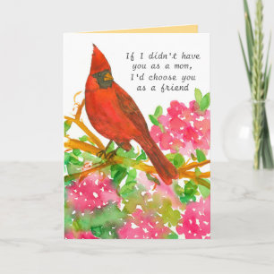 Fijne Moederdag Mam Mijn Vriend Kardinaalvogel Kaart