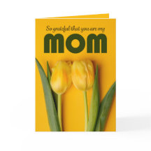 Fijne Moederdag Mam Twee Gele Tulpen 