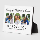 Fijne Moederdag Mama Foto Letter Fotoplaat (Zijkant)