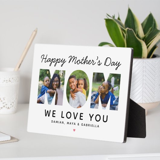Fijne Moederdag Mama Foto Letter Fotoplaat