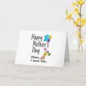Fijne Moederdag. Mama ik hou van je. Kaart (Gele Bloem)