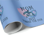 Fijne Moederdag met alle liefde Cadeaupapier (Rol Hoek)