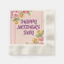 Fijne Moederdag met bloemen Servet
