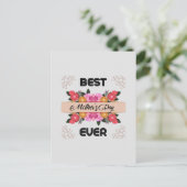 Fijne Moederdag met liefde Briefkaart (Staand voorkant)