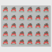 Fijne Moederdag met liefde en bloemen Cadeaupapier (Vlak)