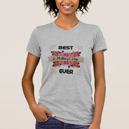 Fijne Moederdag met liefde T-shirt (Voorkant)