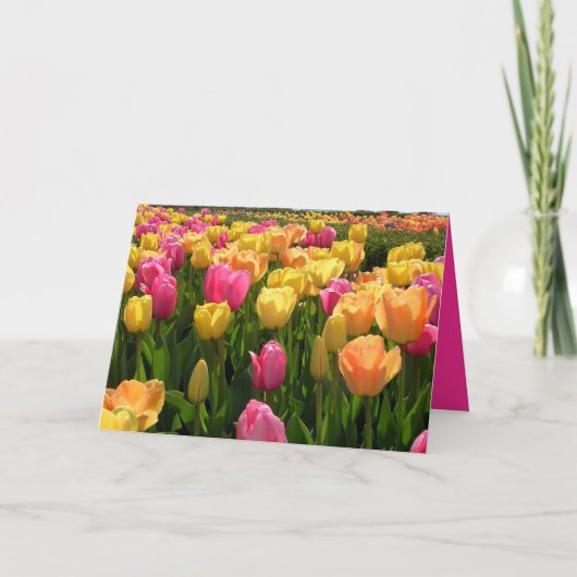 Fijne Moederdag met tulpen! Kaart (Voorkant)
