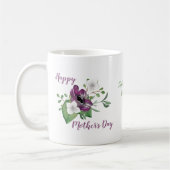 Fijne Moederdag met Waterverf bloemen Koffiemok (Links)