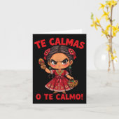 Fijne Moederdag Mexicaans Spaans Moeder Te Calmas Kaart (Gele Bloem)