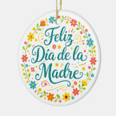 Fijne Moederdag Moederdag Calligrafie |  Keramisch Ornament (Links)