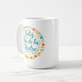Fijne Moederdag Moederdag Calligrafie |  Koffiemok (Voorkant links)