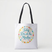 Fijne Moederdag Moederdag Calligrafie | Tote Bag (Voorkant)
