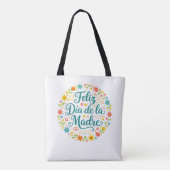 Fijne Moederdag Moederdag Calligrafie | Tote Bag (Achterkant)