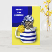 Fijne Moederdag. Moederdag Kaart in het Nederlands (Gele Bloem)