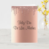 Fijne Moederdag Moederdagkaart Spaans Kaart (Gele Bloem)