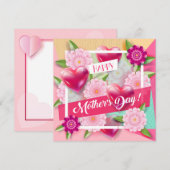 Fijne Moederdag Mooie Bloemen Kaart (Voorkant / Achterkant)