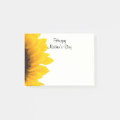Fijne Moederdag, mooie zonnebloem ontwerp Post-it® Notes (Voorkant)