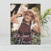 Fijne Moederdag, nana, oma eenvoudig 1 foto  Feestdagenkaart (Staand voorkant)