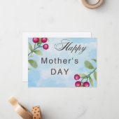 Fijne Moederdag Notitiekaartje (Voorkant / Achterkant in situ)