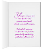 Fijne moederdag (of andere speciale dag) (Binnen (Rechts))