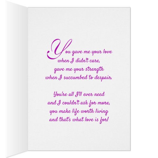 Fijne moederdag (of andere speciale dag) (Binnen (Rechts))