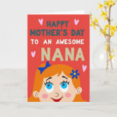 Fijne Moederdag Oma Kaart (Gele Bloem)
