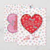 Fijne Moederdag Ontwerp Briefkaart (Voorkant / Achterkant)