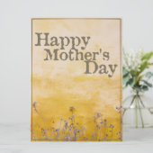 Fijne moederdag op  bloem - Eng (Staand voorkant)