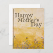 Fijne moederdag op  bloem - Eng (Voorkant / Achterkant)