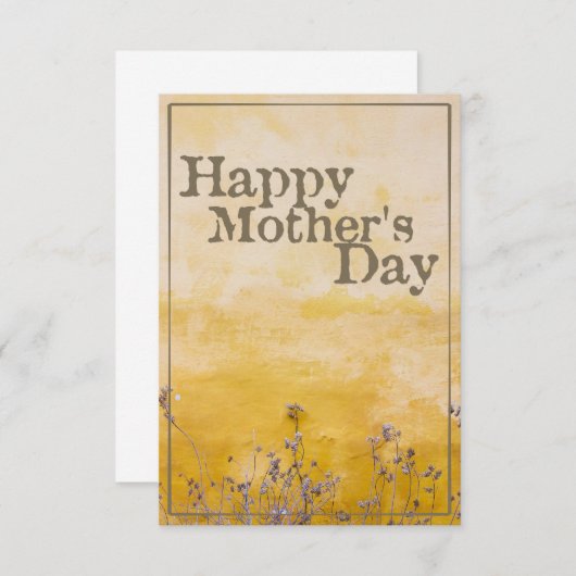 Fijne moederdag op  bloem - Eng (Voorkant / Achterkant)