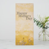 Fijne moederdag op  bloem - Eng (Staand voorkant)