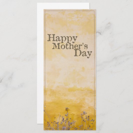 Fijne moederdag op  bloem - Eng (Voorkant / Achterkant)