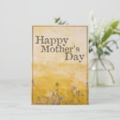 Fijne moederdag op  bloem - Eng (Staand voorkant)