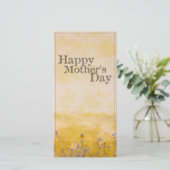 Fijne moederdag op  bloem - Eng (Staand voorkant)