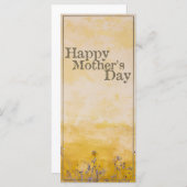 Fijne moederdag op  bloem - Eng (Voorkant / Achterkant)