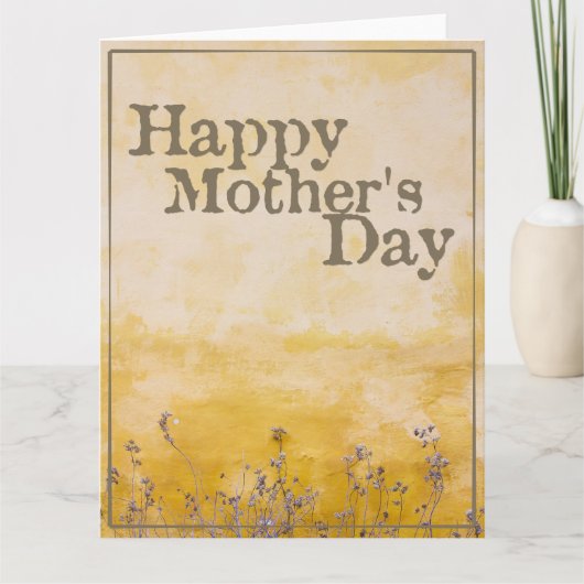 Fijne moederdag op  bloem - Eng Kaart (Voorkant)