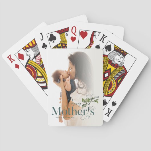 "Fijne Moederdag" Pokerkaarten (Achterkant)