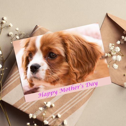 Fijne Moederdag Puppy CKCS Kaart
