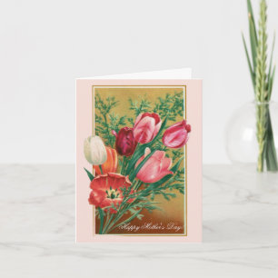 Fijne Moederdag! Retro felicitaties kaart