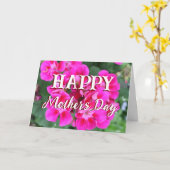 Fijne Moederdag Roze Bloem Foto Kaart (Gele Bloem)