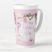 Fijne Moederdag Roze Latte Mok (Rechterhoek)