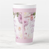 Fijne Moederdag Roze Latte Mok (Voorkant)