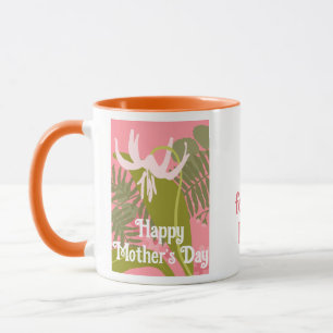Fijne moederdag roze roze mok van de florusroze li
