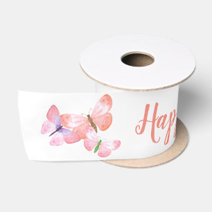 Fijne Moederdag Script Pretty Butterfly Satijnen Lint