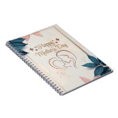 Fijne Moederdag spirale foto (80 pagina's voor B&W Notitieboek (Rechterzijde)