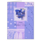 Fijne Moederdag. Spring Flowers Kaart (Voorkant)