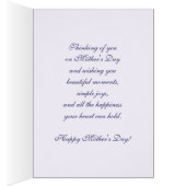 Fijne Moederdag. Spring Flowers Kaart (Binnen (Rechts))