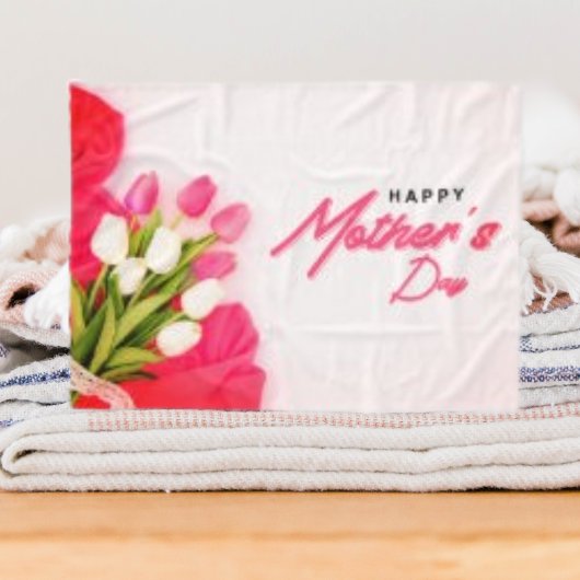 Fijne Moederdag, tulpenbloem Fleece Deken