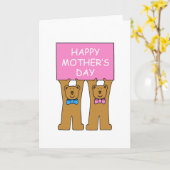 Fijne Moederdag uit de tweeling Kaart (Gele Bloem)